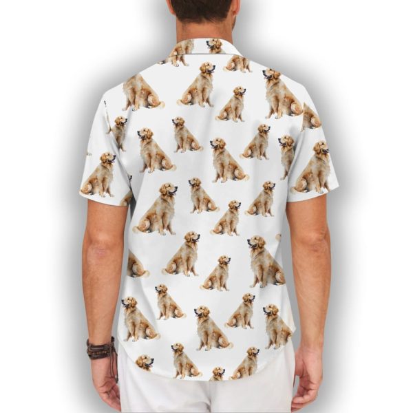 Golden Retriever Hawaiian Shirt For Men