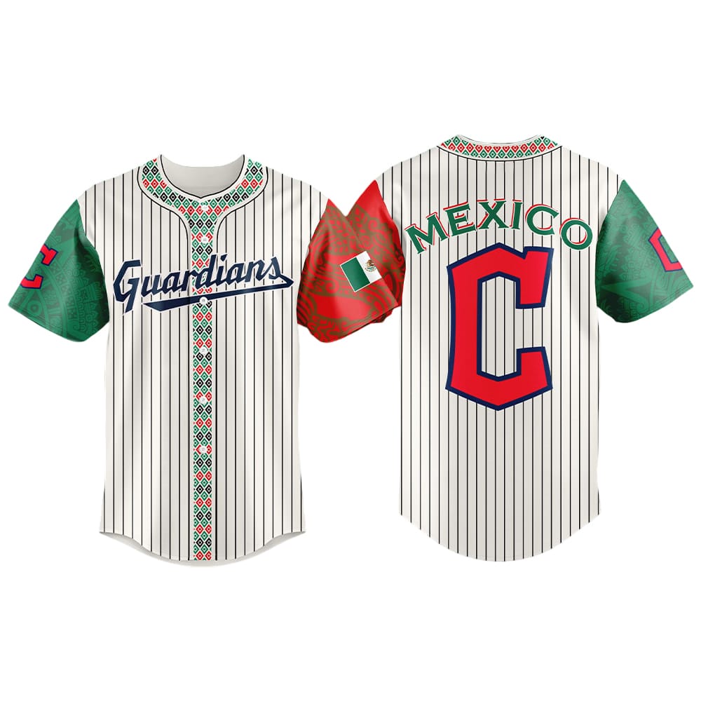 Guardians Mexican Heritage Night Striped Jersey 2025 Guardians Mexican Heritage Night Striped Jersey 2025