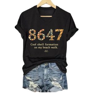 8647 Cool Shell Formation On My Beach Walk Shirt1