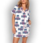 It's A Bad Day To Be A Cold Beer 4th Of July Patriotic Drinking Pajama Set