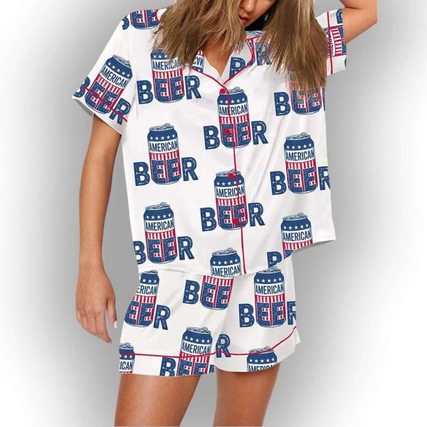It’s A Bad Day To Be A Cold Beer 4th Of July Patriotic Drinking Pajama Set