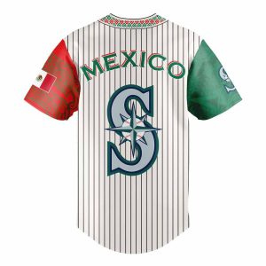 Mariners Mexican Heritage Night Striped 2025 Jersey2