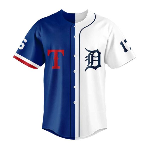 Jace Jung Josh Jung Tigers x Rangers Jersey