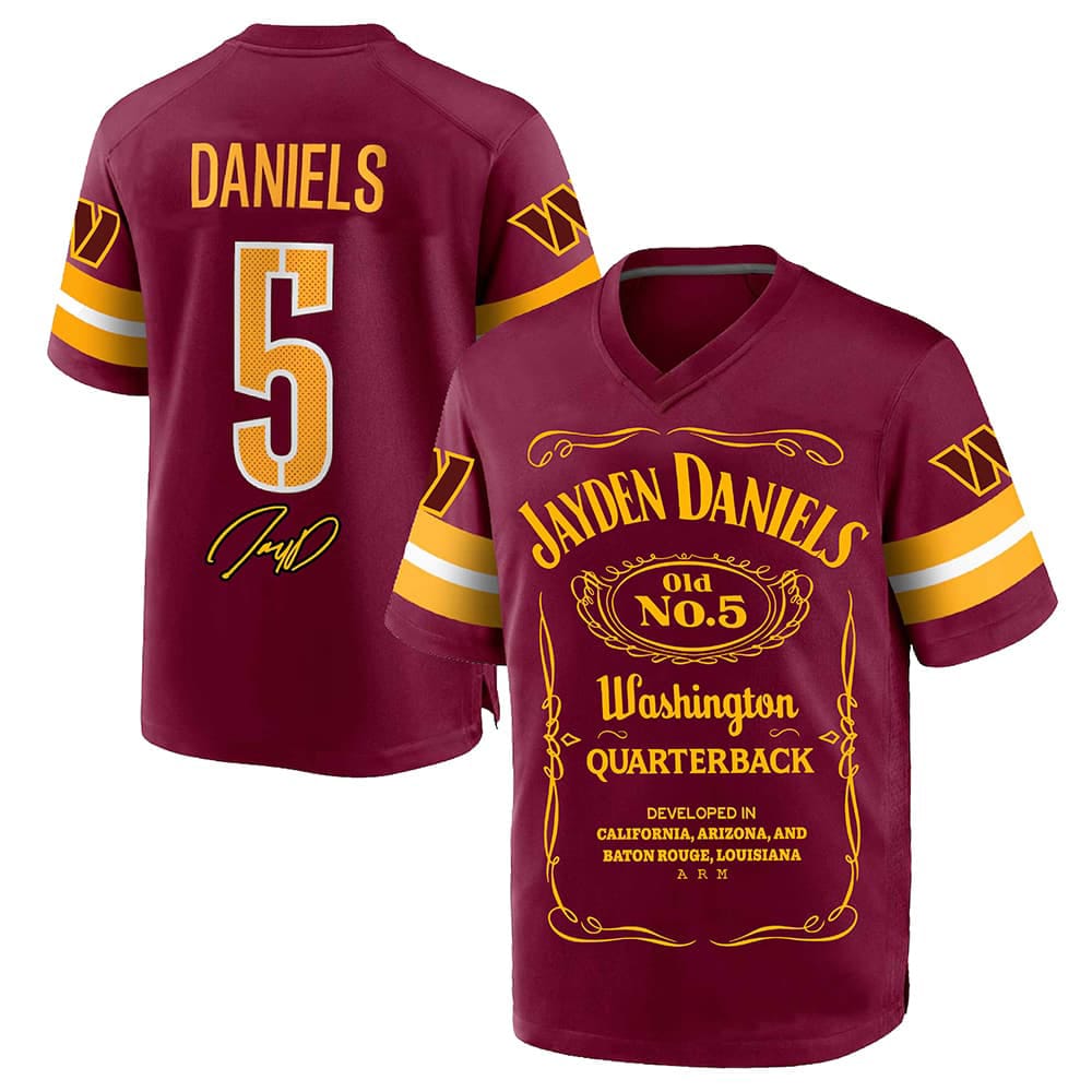Jayden Daniels Commanders Old No 5 Jersey Jayden Daniels Commanders Old No 5 Jersey