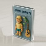 Jimmy Buffett Acrylic Block Plaque