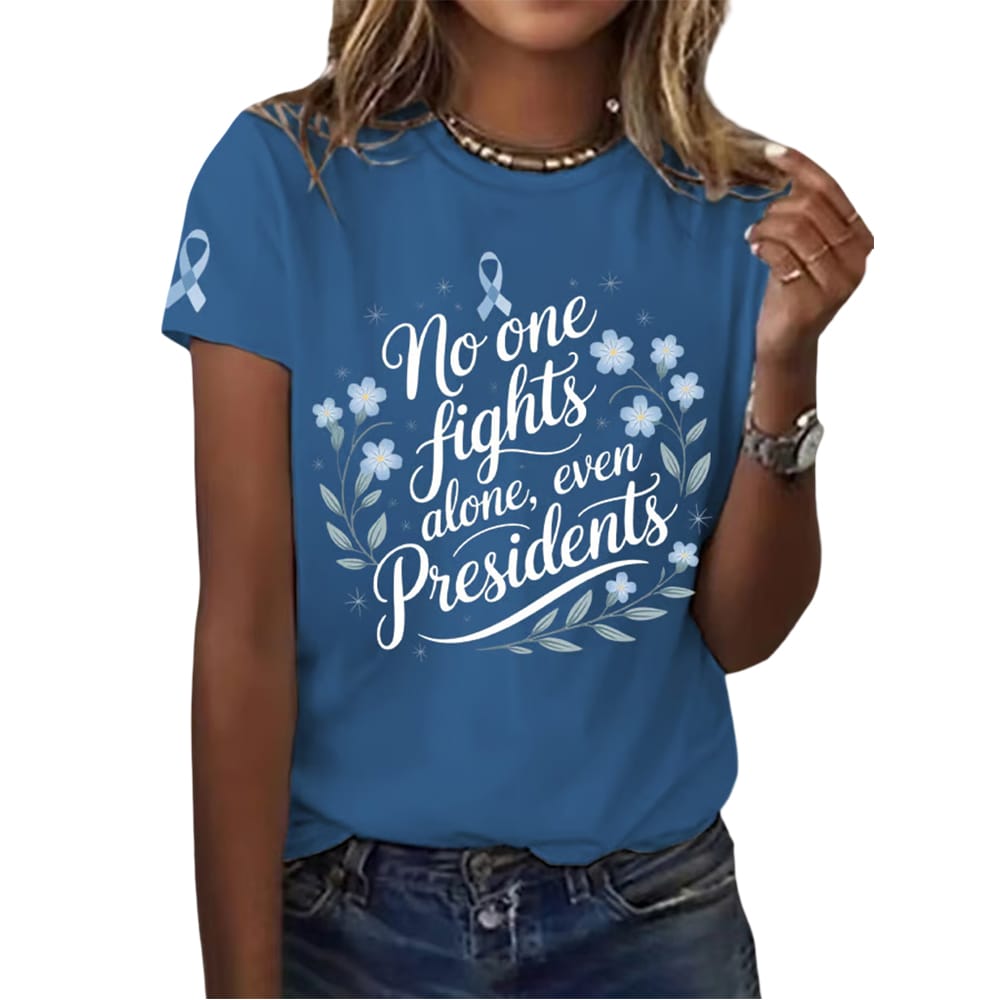 Joe Biden No One Fights Alone Even Presidents Shirt Joe Biden No One Fights Alone Even Presidents Shirt