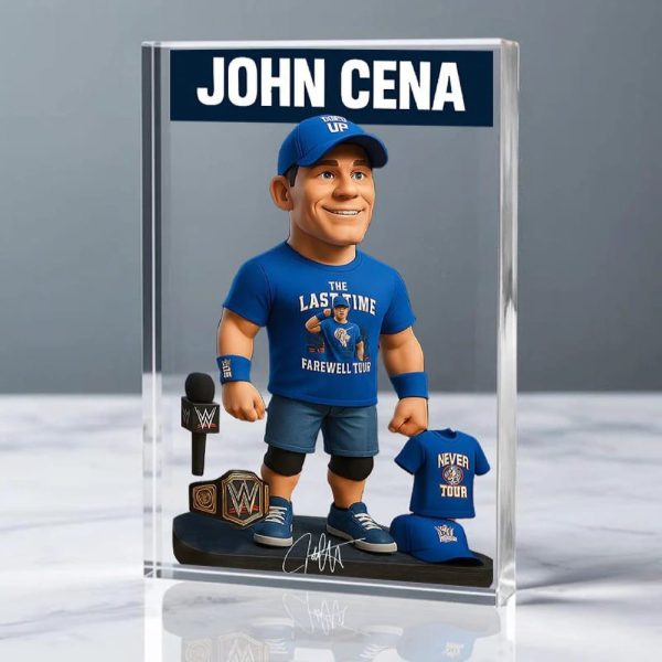 John Cena The Last Time Farewell Tour Acrylic Block Plaque