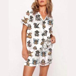 Halloween Dachshund Pajama Set1