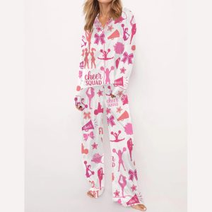 Cheerleading Silky Satin Pajama Set2