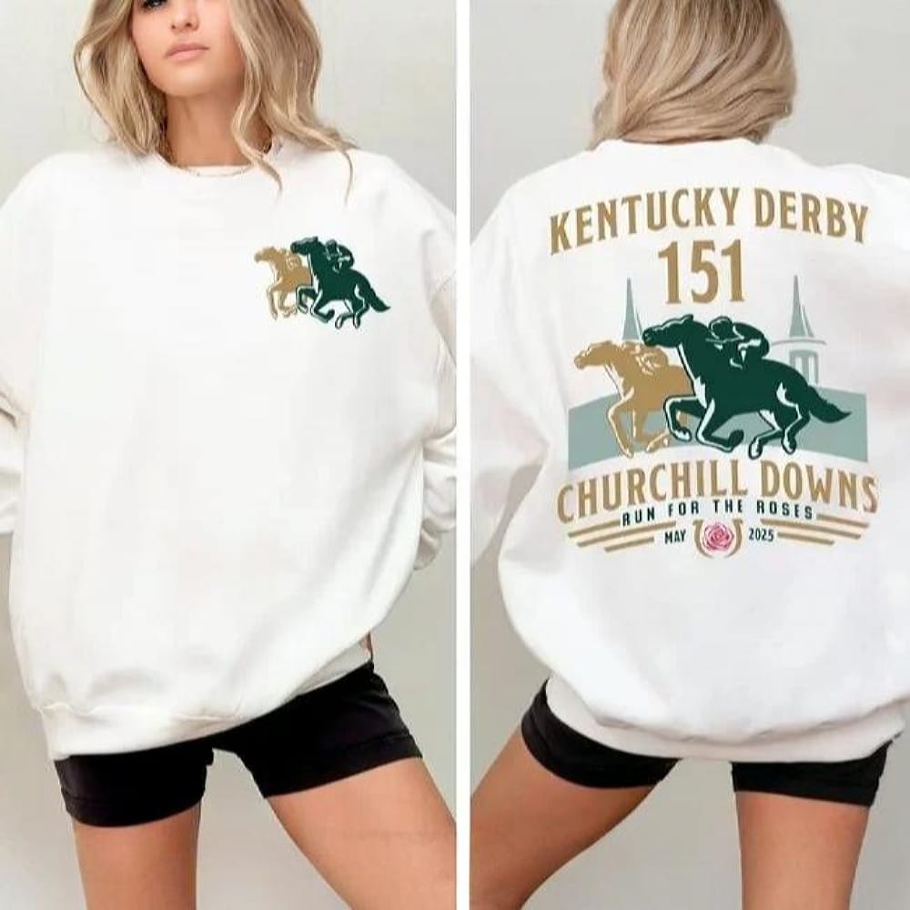 Kentucky Derby 151 Churchill Downs Run For The Roses May 2025 Sweatshirt Kentucky Derby 151 Churchill Downs Run For The Roses May 2025 Sweatshirt
