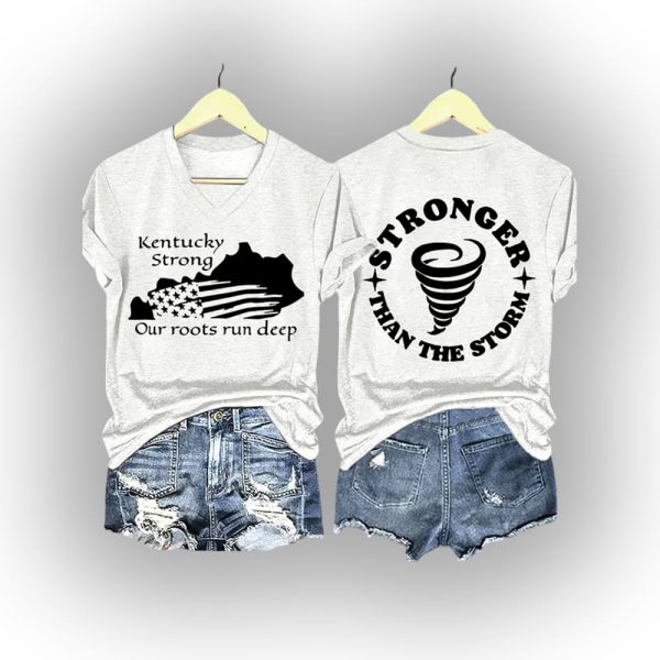 Kentucky Strong Our Roots Run Deep Stronger Than The Storm Shirt