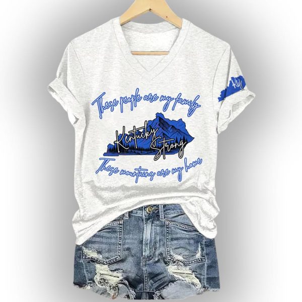 Kentucky Strong These People Are My Family These Mountains Are My Home KY Shirt