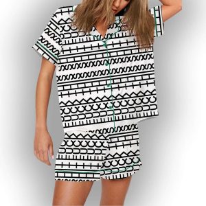 Fuck This Shit Hidden Swear Message Pajama Set1