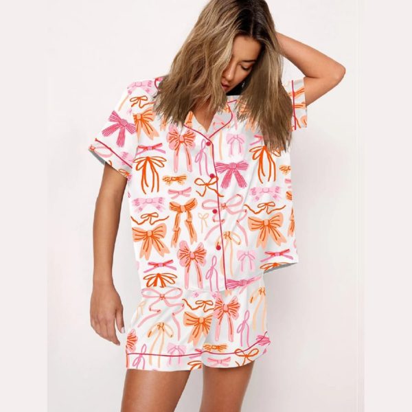 Lace And Ribbons Coquette Bow Pajama Set