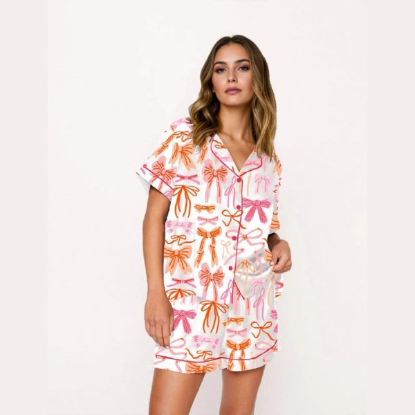 Lace And Ribbons Coquette Bow Pajama Set