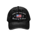 Land Of The Free 1776 Because Of The Brave Hat