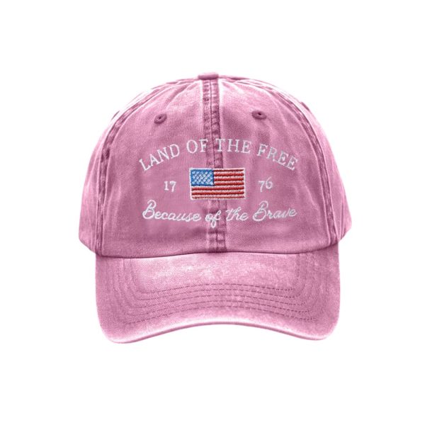 Land Of The Free 1776 Because Of The Brave Hat