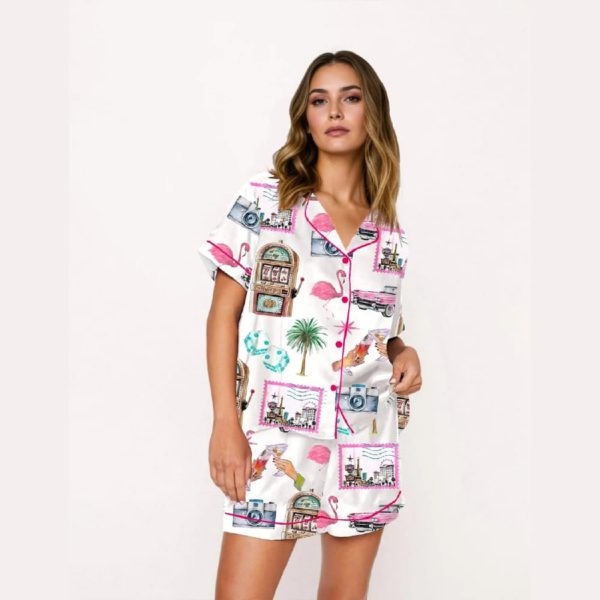 Las Vegas Bachelorette Cocktail Club Girls Trip Country Club Pajama Set