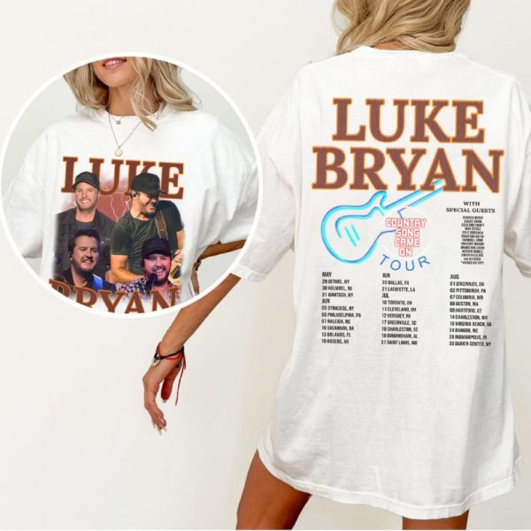 Luke Bryan 2025 Concert Two Sided Shirt
