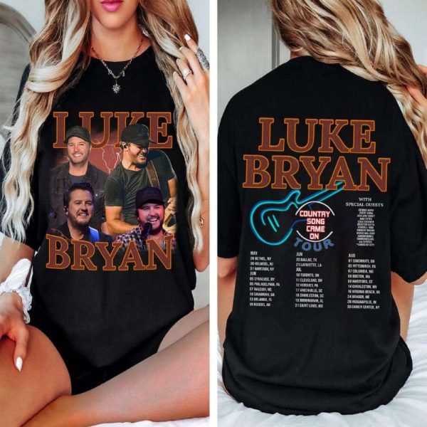 Luke Bryan 2025 Concert Two Sided Shirt