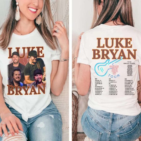 Luke Bryan 2025 Concert Two Sided Shirt