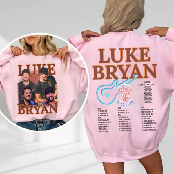 Luke Bryan 2025 Concert Two Sided Shirt