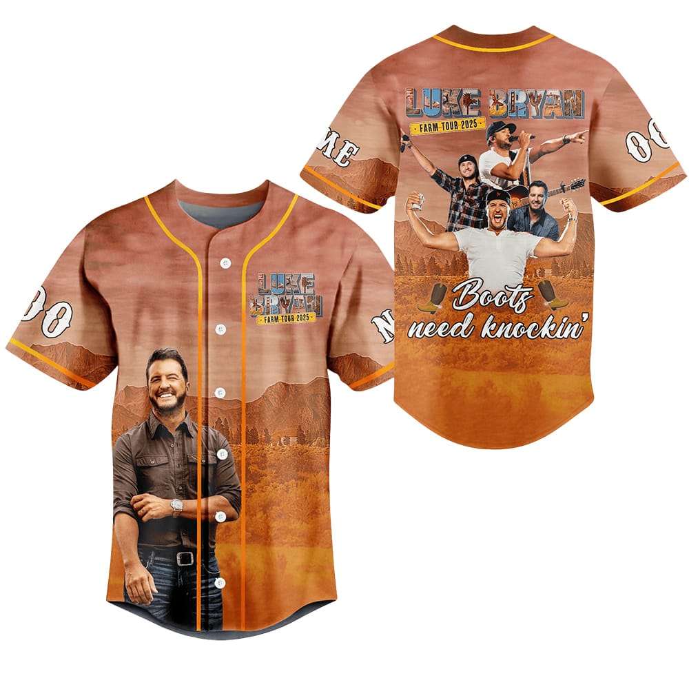 Luke Bryan Farm Tour 2025 Baseball Jersey Luke Bryan Farm Tour 2025 Baseball Jersey