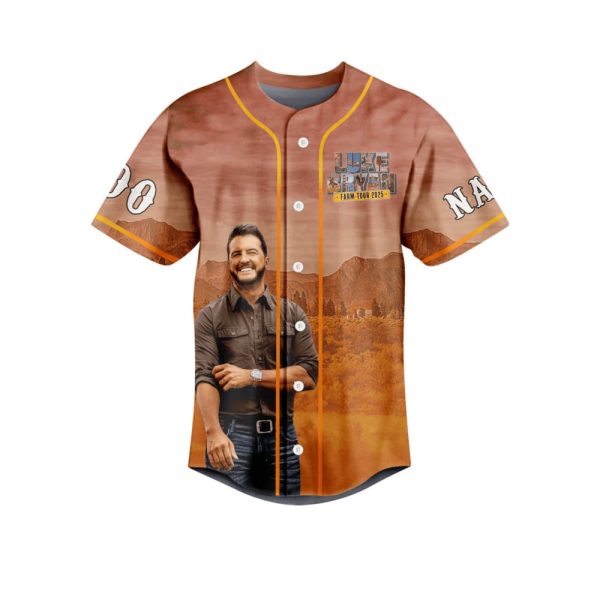 Luke Bryan Farm Tour 2025 Baseball Jersey