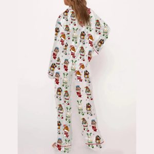 Dachshund Stockings Christmas Pajama Set2