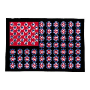 Cubs American Flag Doormat