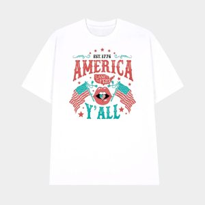 Groovy America Yall 4th Of July T Shirt 2