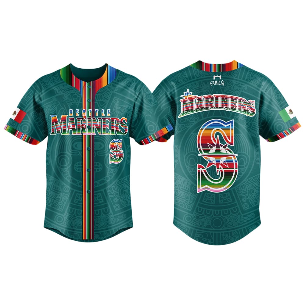 Mariners Mexican Heritage Night Green Jersey 2025 Mariners Mexican Heritage Night Green Jersey 2025