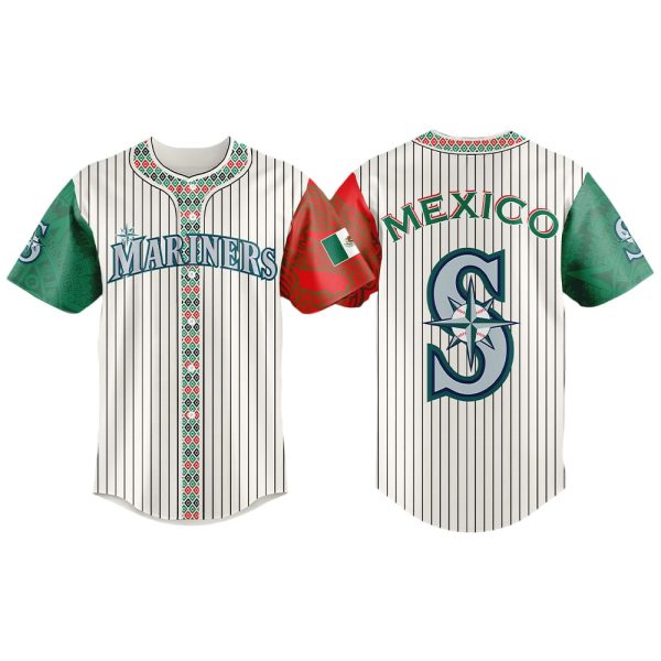 Mariners Mexican Heritage Night Striped 2025 Jersey