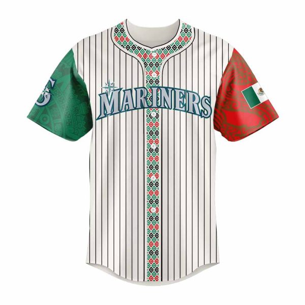 Mariners Mexican Heritage Night Striped 2025 Jersey