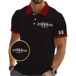 Men's Vintage USA Jesus Saves Printed POLO Shirt