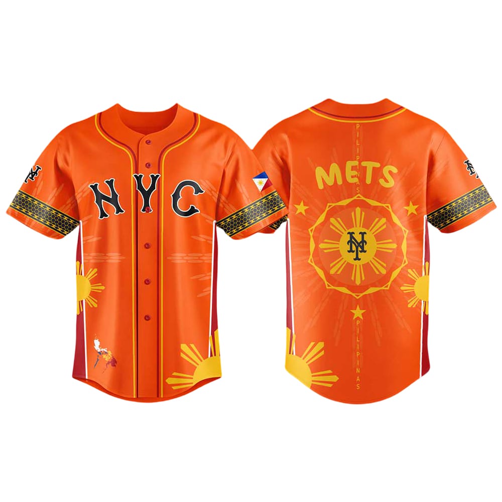 Mets Filipino Heritage Night City Connect Orange Jersey 2025 Mets Filipino Heritage Night City Connect Orange Jersey 2025