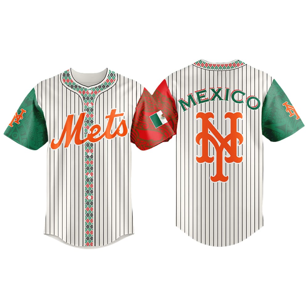 Mets Mexican Heritage Night Striped 2025 Jersey Mets Mexican Heritage Night Striped 2025 Jersey