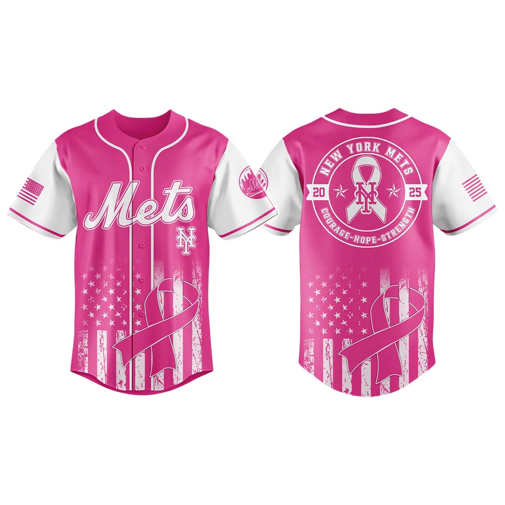 Mets Pink Out The Park Baseball Jersey 2025 Mets Pink Out The Park Baseball Jersey 2025