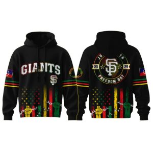 2025 Giants Juneteenth Freedom Day Hoodie