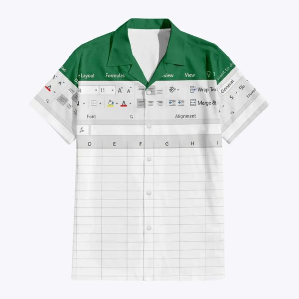Microsoft Excel Hawaiian Shirt