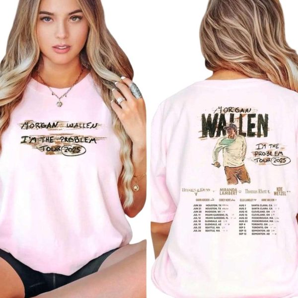 Morgan Wallen I’m The Problem Tour 2025 Two-Sided Shirt