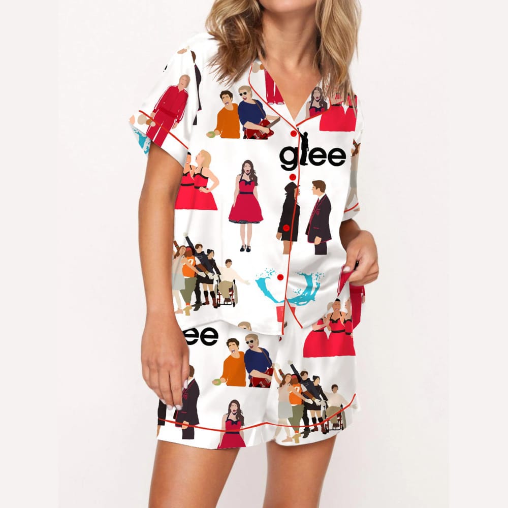 Musical TV Show Silky Satin Pajama Set Musical TV Show Silky Satin Pajama Set
