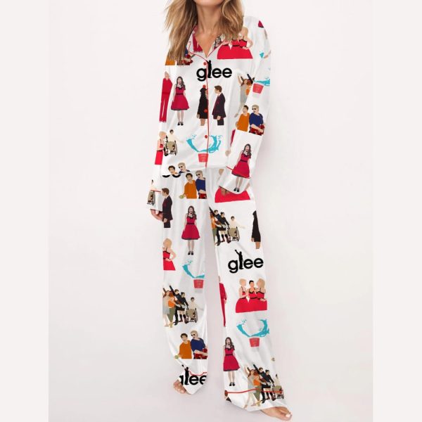 Musical TV Show Silky Satin Pajama Set