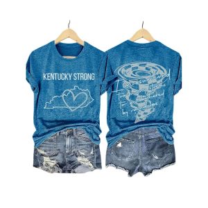 Retro Kentucky Strong Ive Survived Too Many Storms To Be Bothered By Raindrops Print T Shirt1