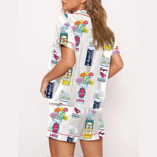 Narragansett Beer Art Rhode Island Print Pajama Set