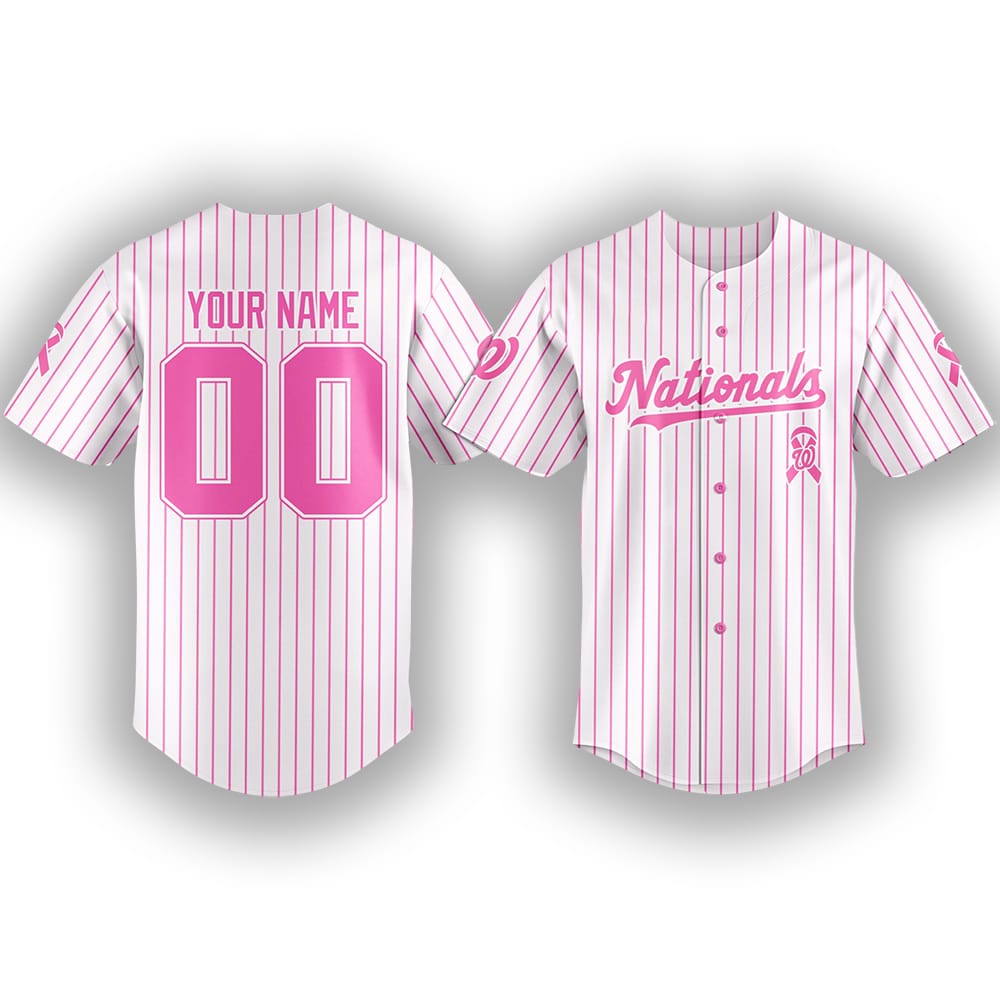 Nationals Breast Cancer Awareness Game Night Jersey 2025 Nationals Breast Cancer Awareness Game Night Jersey 2025