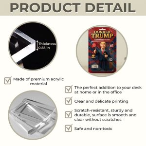 Donald Trump Commander In Chief Acrylic Plaque Block 2