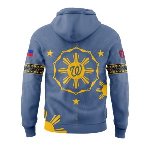 2025 Nationals Filipino Heritage Night Blue Hoodie2
