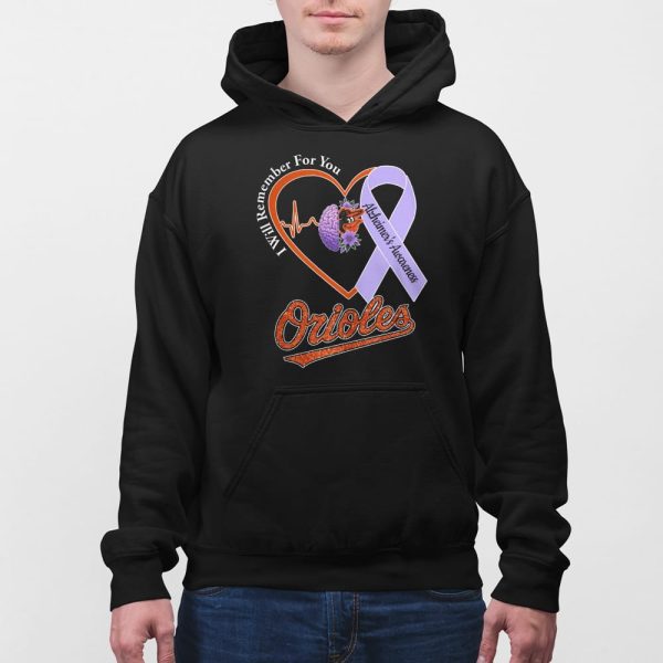 Orioles I Will Remember For You Alzheiner’s Awarness Shirt