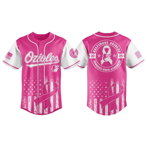 Orioles Pink Out The Park Baseball Jersey 2025
